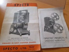 Specto projector operating for sale  WITHAM