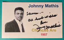 Signed johnny mathis for sale  Mcminnville