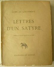 Lettres satyre eaux d'occasion  Expédié en Belgium
