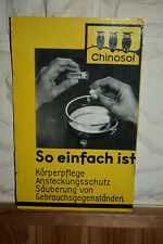 Altes pappschild chinosol gebraucht kaufen  Limbach-Oberfrohna