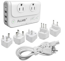 Adaptador de viagem internacional 220V a 110V conversor de tensão de energia para cabelo St..., usado comprar usado  Enviando para Brazil