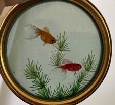 Embroidered gold fish for sale  BEXHILL-ON-SEA