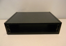 Rack de estúdio de mesa de madeira 2U com acabamento de madeira preta 15,25" profundidade comprar usado  Enviando para Brazil