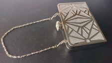 Glittery silver metal for sale  BURY