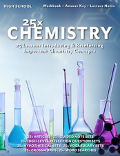 25x: Chemistry: Full Workbook Plus Answer Keys and Lecture Notes (25x High &... comprar usado  Enviando para Brazil