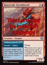 Mtg runescale stormbrood usato  Italia