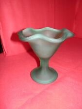 Frosted green glass for sale  MARKET HARBOROUGH