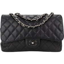 Chanel caviar jumbo usato  Spedire a Italy