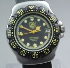 Relógio masculino [quase perfeito] Tag Heuer Professional F1 376.513 Qz 200M preto amarelo comprar usado  Enviando para Brazil