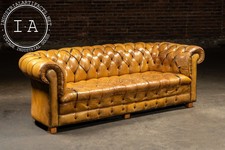Tufted leather chesterfield for sale  USA