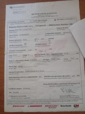 Documenti fuoribordo mercury usato  Cagliari
