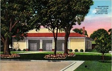 Cartão postal Dr Jim selos Bradenton Tourist Club Auditório Bradenton Florida linho comprar usado  Enviando para Brazil