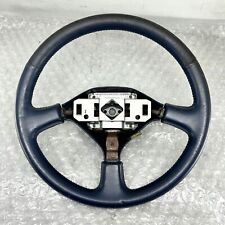 Blue leather steering for sale  ROTHERHAM