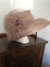 Dusky pink sinamay for sale  BRIDGNORTH