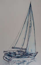 Original drawing yacht for sale  ABERYSTWYTH