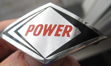 POWER PETROL OIL vintage década de 1960 (?) Logotipo de bomba de metal e esmalte de qualidade CAP BADGE, usado comprar usado  Enviando para Brazil