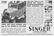 Singer motor cars for sale  GLASGOW