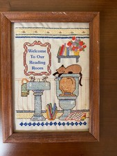 Vtg framed embroidered for sale  Carmel