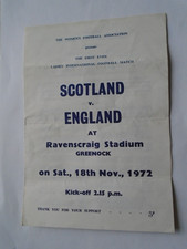 Scotland england 1972 for sale Scotland england 1972 for sale  KILWINNING