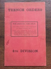 Ww1 trench orders for sale  BUSHEY