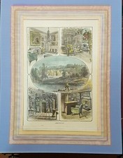 Vecchia xilografia stampa usato  Viadana