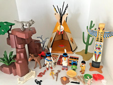 Playmobil campement indiens d'occasion  Laillé
