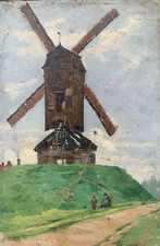 Ancienne huile panneau d'occasion  Vannes