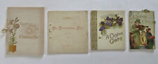 Christmas Carol Holidays c. 1880 Lot x 4 Chromolithograph scarce Gift Booklets segunda mano  Embacar hacia Argentina