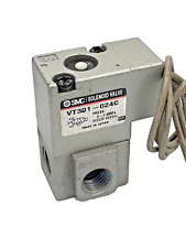 Válvula solenóide de ar SMC Pneumatics VT301-024C 3/2 vias 1/4 pol. AC220V 50/60Hz comprar usado  Enviando para Brazil