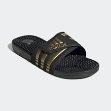 Slides de massagem pós-treino Adidas Adissage - Preto/dourado metálico (EG6517) comprar usado  Enviando para Brazil