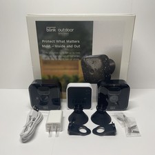 Kit de 2 câmeras externas Blink sistema de câmera de segurança 1080p sem fio, usado comprar usado  Enviando para Brazil