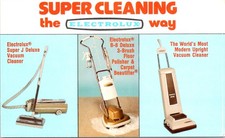 Produtos de aspirador de pó ELECTROLUX, PUBLICIDADE cartão postal cromado comprar usado  Enviando para Brazil