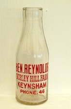 Milk bottle lovely for sale Milk bottle lovely for sale  MALVERN