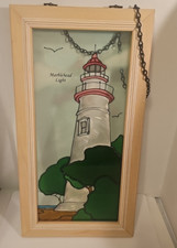 Stained glass lighthouse for sale  Hillsdale
