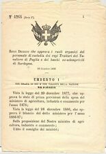 Agricoltura 1881 regio usato  Roma