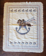 Cobertor edredom vintage Daisy Kingdom ursinho de pelúcia cavalo de balanço quarto de bebê, usado comprar usado  Enviando para Brazil
