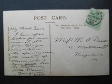 Rare 1908 postmark d'occasion  Expédié en Belgium