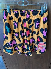 Short de malha clássico masculino Eric Emmanuel EE laranja chita - praia, verão, academia comprar usado  Enviando para Brazil