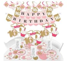 Kit de decoração de festa de aniversário Big Dot of Happiness Sweet 16-16th - Pacote com 387 peças comprar usado  Enviando para Brazil