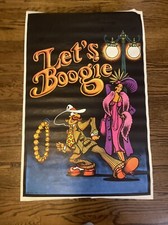 Let's Boogie Original Tinta Neon Flocada Pôster Luz Neon Vintage Gary Hanson comprar usado  Enviando para Brazil