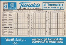 Totocalcio schedina del usato  Trappeto