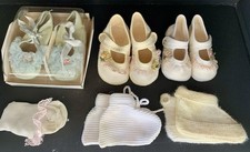 Usado, Lote Vintage 6 Pares de Meias Sapatos de Bebê Botinhas Ideal Malha de Mão comprar usado  Enviando para Brazil