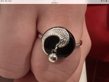 Vintage bague noire d'occasion  Expédié en Belgium