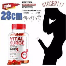 Gummie męskie Vital Surge: maksymalna siła, zaawansowana formuła, 60 sztuk na sprzedaż  Wysyłka do Poland