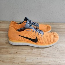 Tênis de corrida Nike masculino 13 Free RN Flyknit laranja brilhante 831069-800 comprar usado  Enviando para Brazil