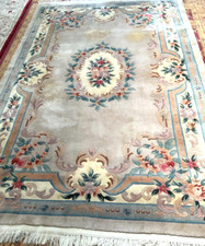 TAPETE ORIENTAL CHINÊS 100% LÃ SEDOSA CAMELO 90 LINHAS GROSSAS 6' x 9', usado comprar usado  Enviando para Brazil