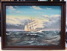 ölgemälde pamir segelschiff gebraucht kaufen  Niebüll
