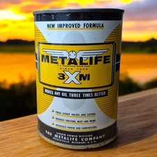 Vintage 1 One Pint Metalife Company 3XM Wentzville MO RARO! Liquid Power RARO! comprar usado  Enviando para Brazil