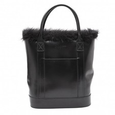 Bolsa tote Yohji Yamamoto FEMME pele sintética interna couro (K-112662), usado comprar usado Bolsa tote Yohji Yamamoto FEMME pele sintética interna couro (K-112662), usado comprar usado  Enviando para Brazil