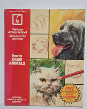How to Draw Animals Famous Artists School Step-By-Step Method 1983 Art Book segunda mano  Embacar hacia Mexico